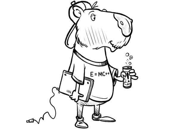 Excited Cartoon Mascot